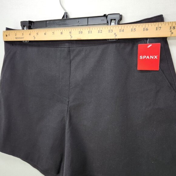 Spanx 6” Polished Shorts On the Go Classic Black Women's XL 20370R New - Picture 6 of 13